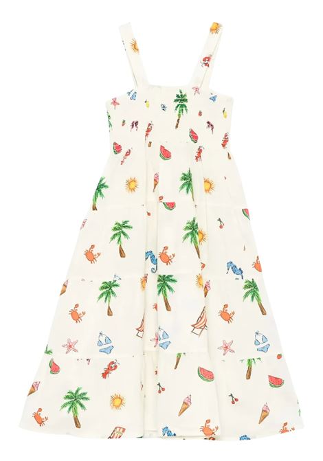 Sand cotton dress for girls MC2 SAINT BARTH | JME00100365H/DELSABBIA
